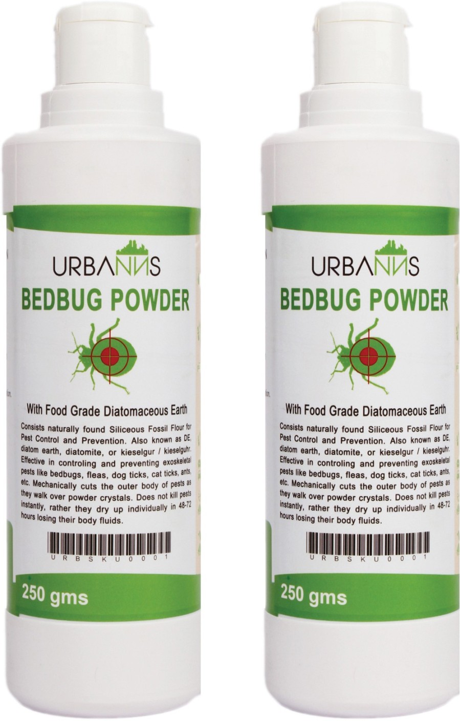Urbanns Bed Bug Powder With Food Grade Diatomaceous Earth ...