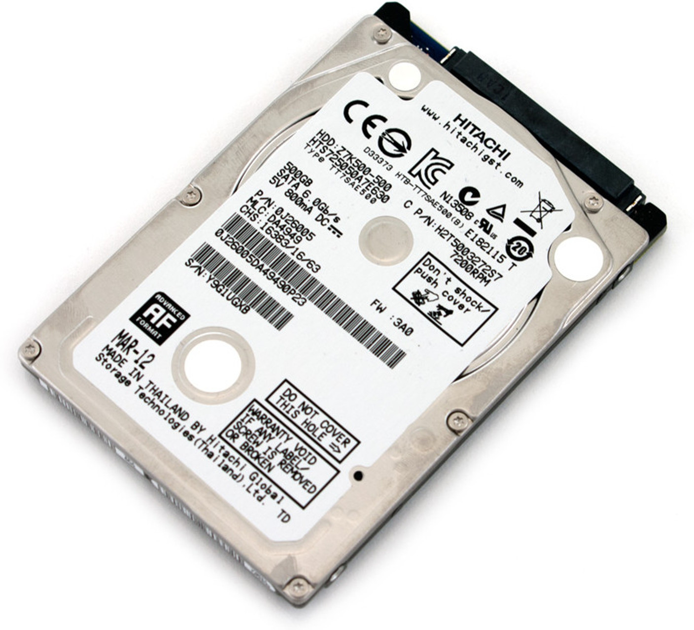 Hitachi Travelstar 500 GB Laptop Internal Hard Disk Drive Z7K500 500GB hitachi-travelstar-500-gb-laptop-internal-hard-disk-drive-z7k500-500gb