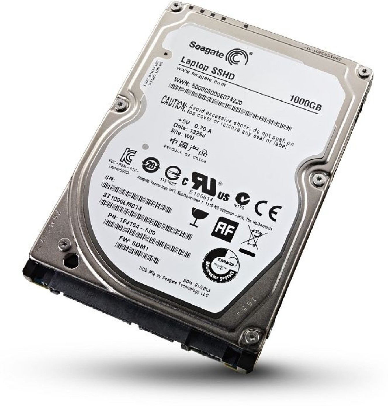 Seagate Solid State Hybrid Drive 9.5 mm thickness 1 TB