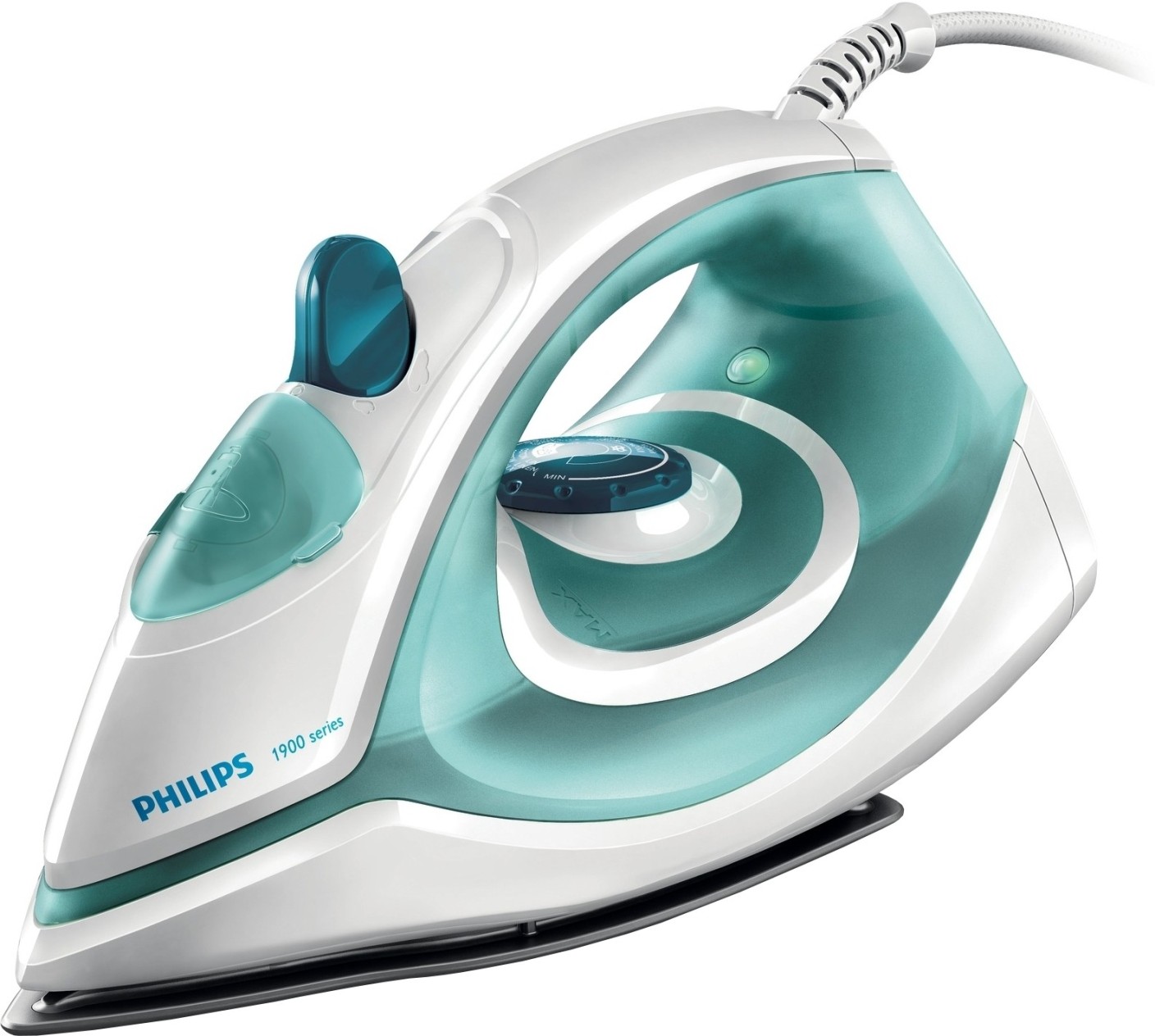 Philips GC1903 Steam Iron  (White and Green)