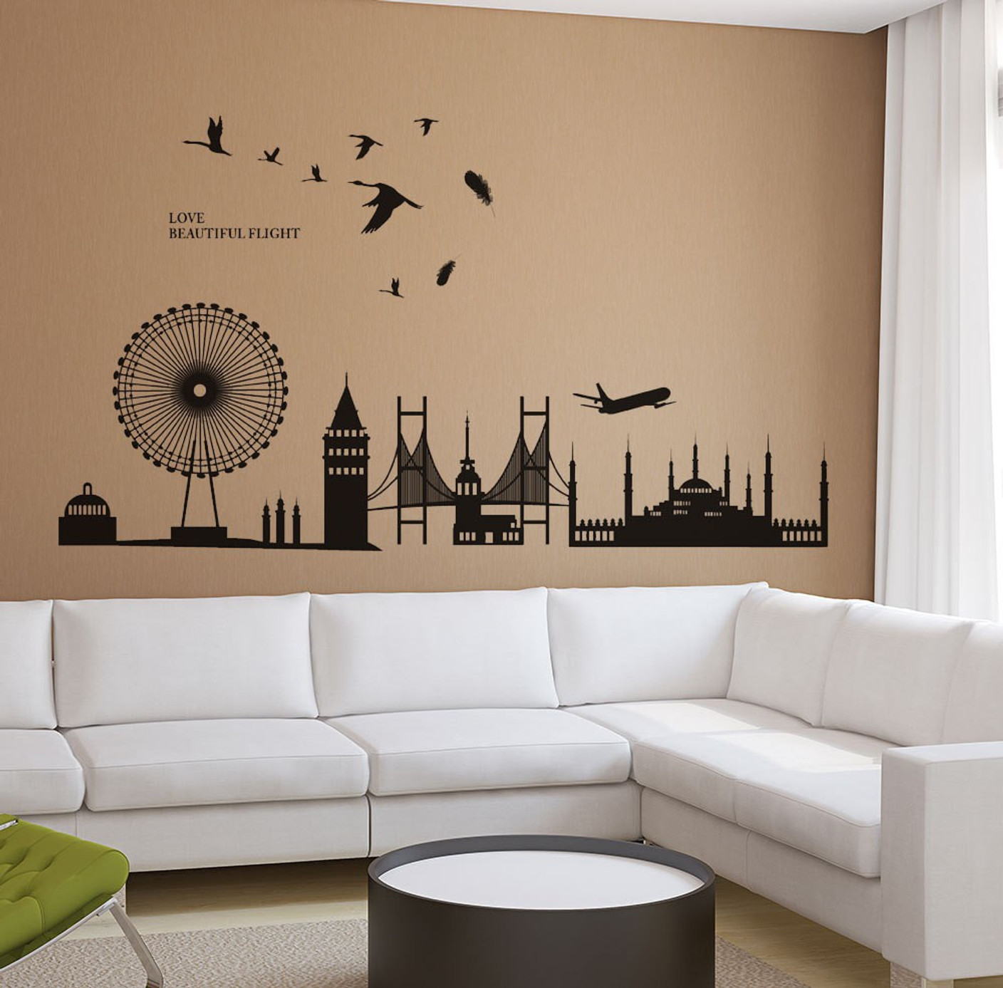 New Way Decals  Wall  Sticker  Scenic Wallpaper Price  in 