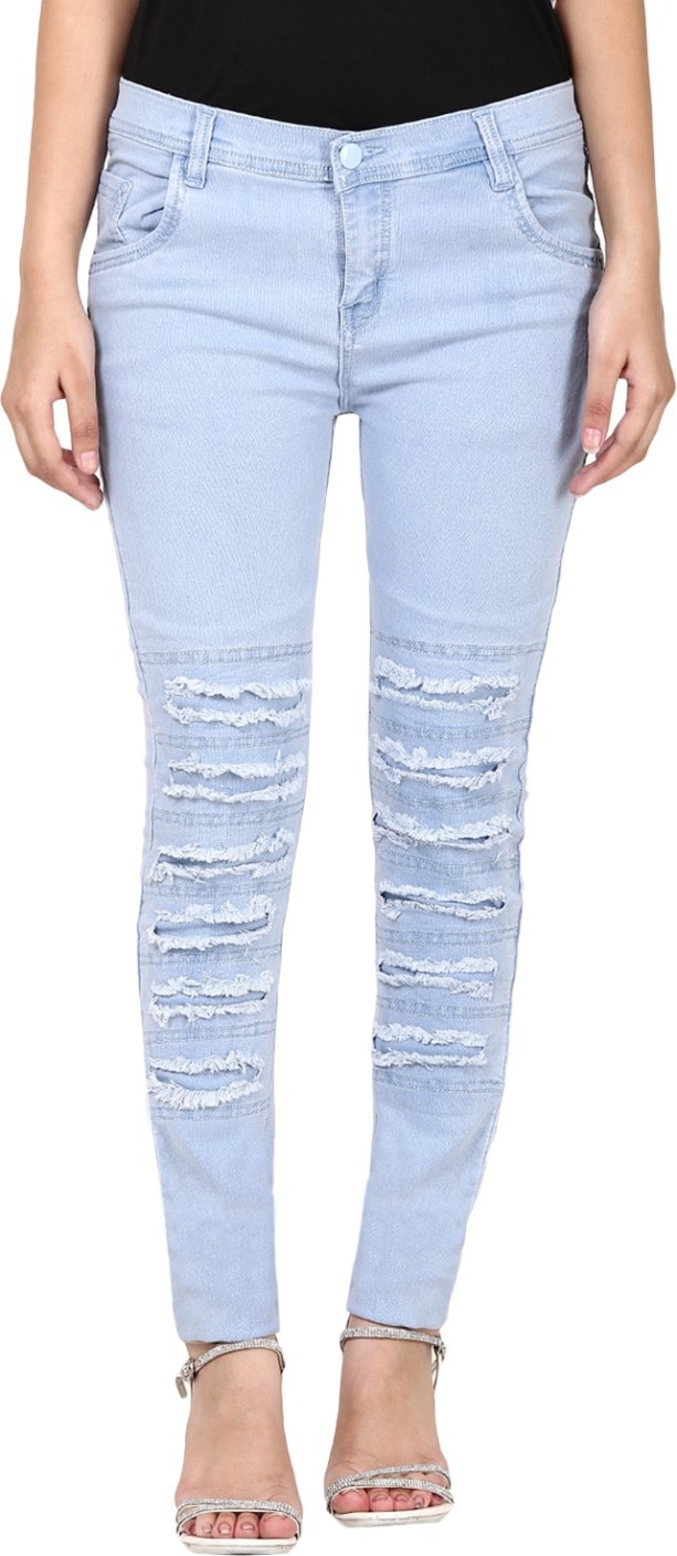 Ico Blue Star Slim Women's Light Blue Jeans - Buy Ico Blue Star Slim ...