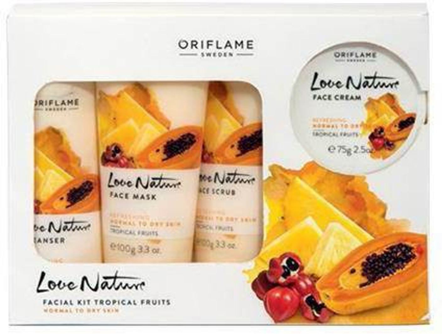 Oriflame Sweden Love Nature Facial Kit Tropical fruits 450 ml Price