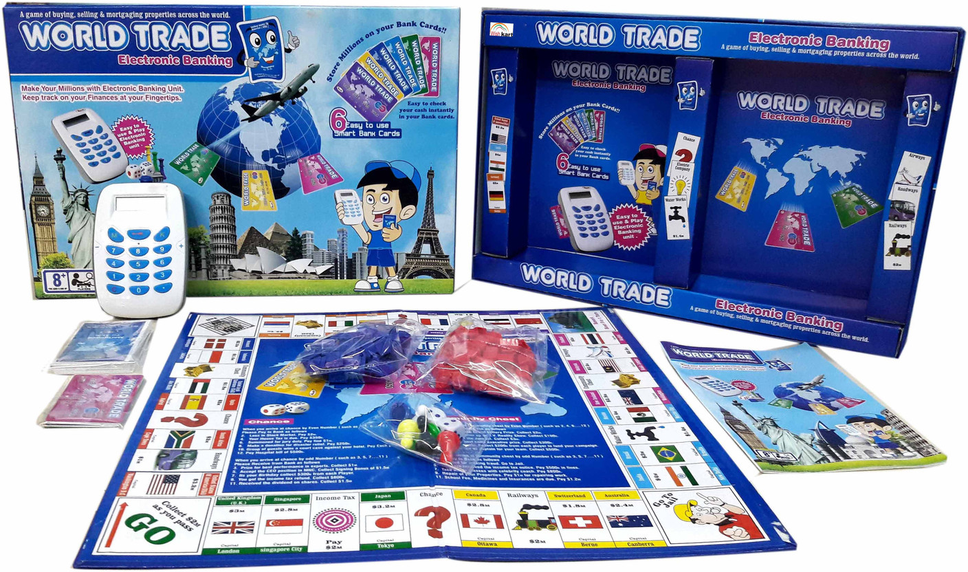 Wishkart World Trade Property Trading Game With Electronic Banking and
