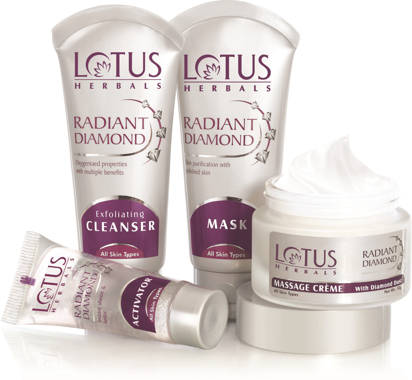 Lotus Herbals RADIANT DIAMOND Cellular Radiance FACIAL KIT 170 g