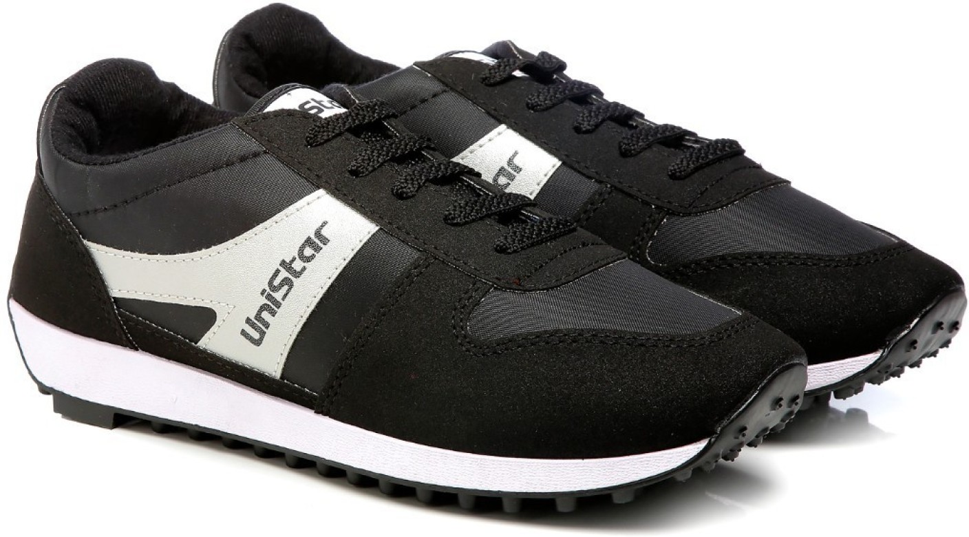 Unistar 602 Jogging (Narrow Toe) Running Shoes For Men - Buy Black ...