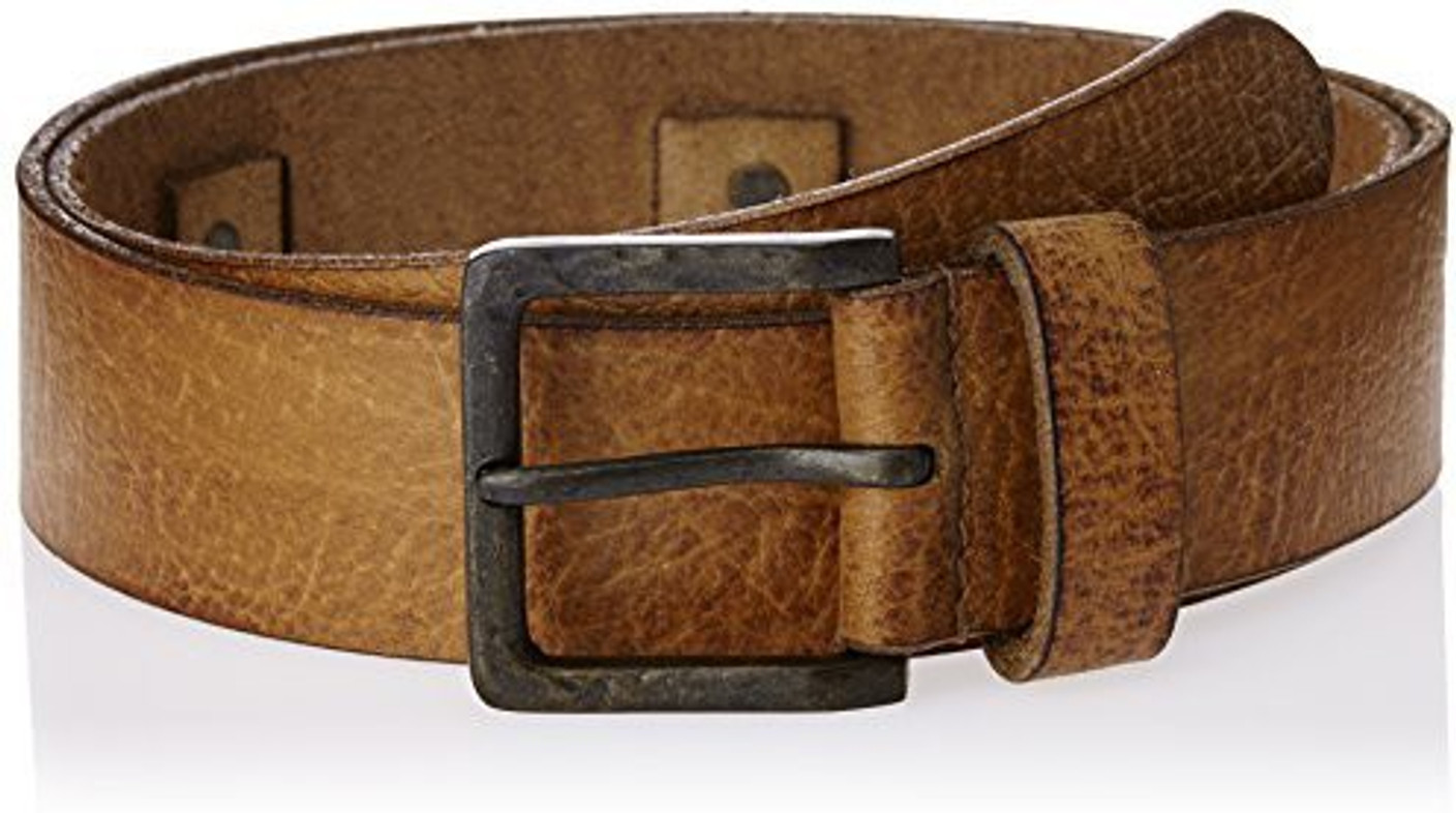 Levi's Men Tan Metal, Genuine Leather Belt Tan Price in India