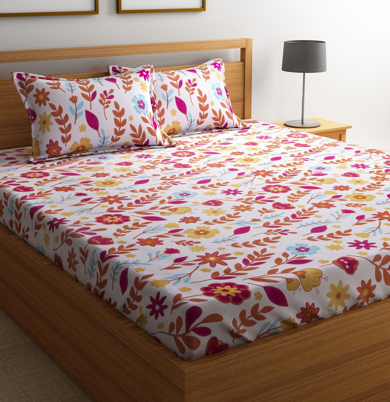 Flipkart SmartBuy 180 TC Cotton Double Printed Bedsheet Buy Flipkart