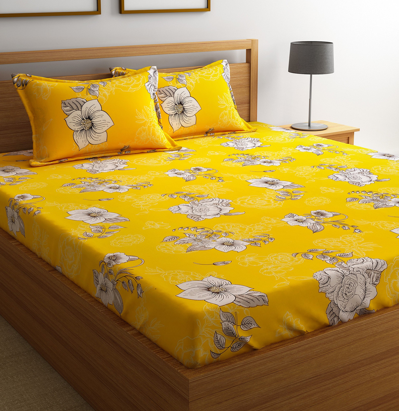 Flipkart SmartBuy 104 TC Cotton Double Floral Bedsheet Buy Flipkart