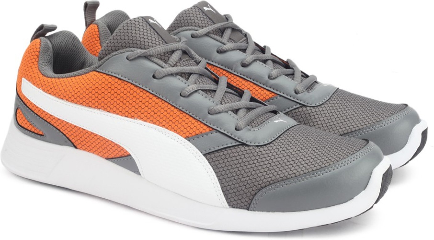 Puma Fettle Mesh Running Shoes For Men - Buy Quite Shade-Vibrant Orange ...