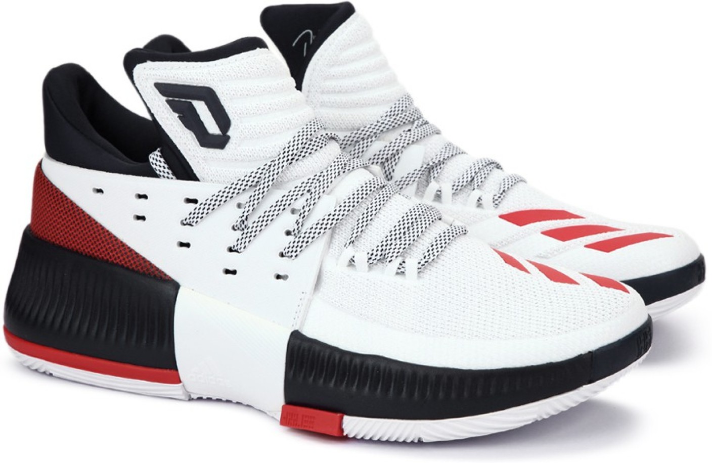 ADIDAS DAME 3 Basketball Shoes For Men - Buy FTWWHT/SCARLE/CONAVY Color ...