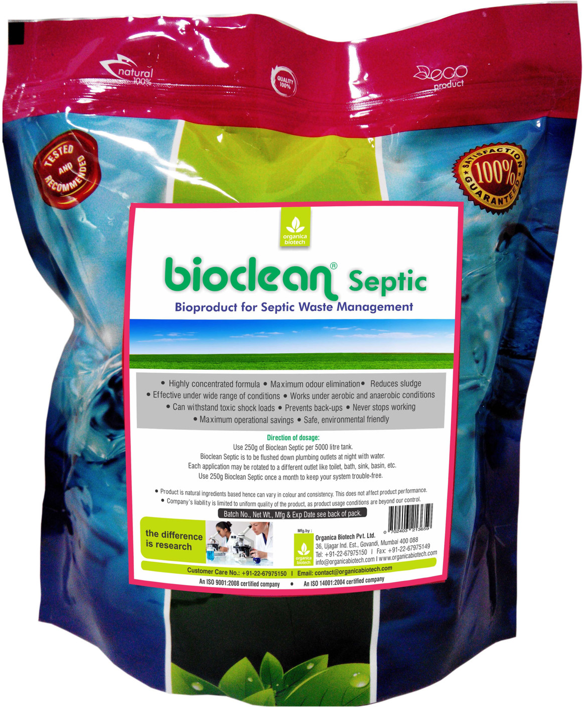 Bioclean Septic Enzyme Drain and Septic Tank digester Powder Drain