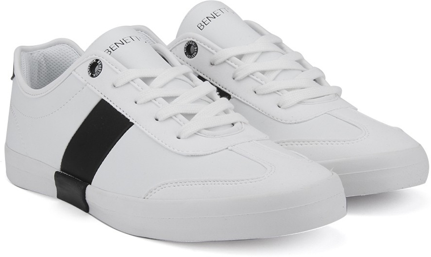 united benetton white shoes