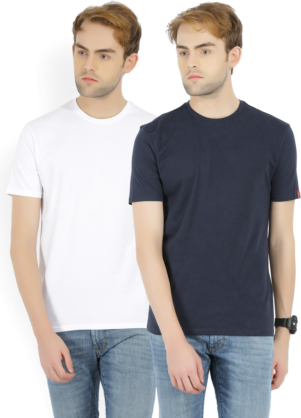 Levi's Solid Men's Round Neck White TShirt Buy MultiColor Levi's