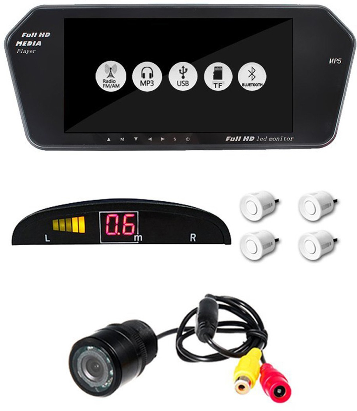 Speedwav 225871 7 Inch Full HD Touch Screen Bluetooth LED Screen+8LED