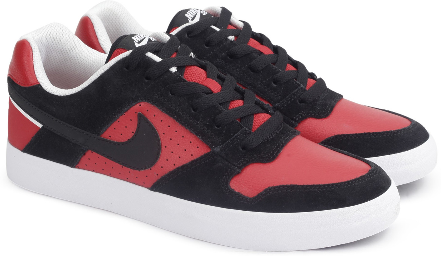 Nike SB DELTA FORCE VULC Sneakers For Men - Buy BLACK/BLACK-UNIVERSITY RED-WHITE Color Nike SB