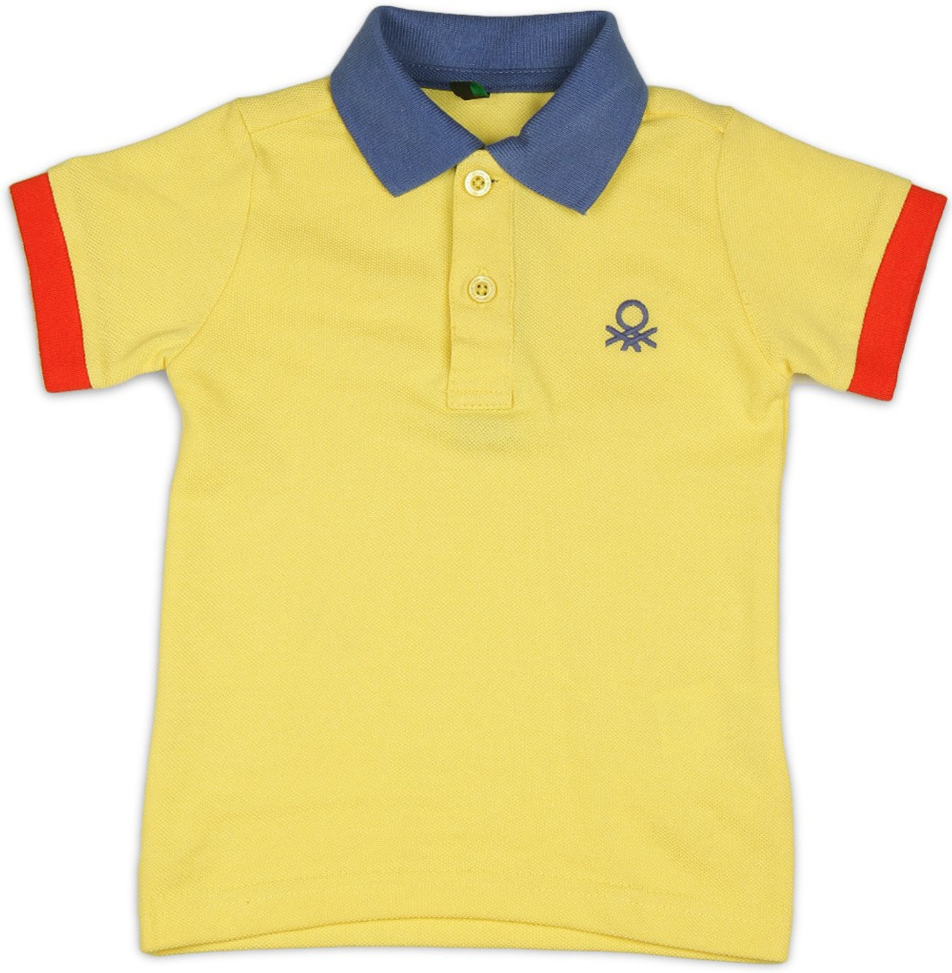 United Colors of Boys Solid Cotton T Shirt Price in India