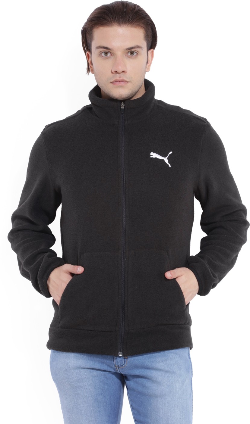 Puma Full Sleeve Solid Men's Jacket - Buy Black Puma Full Sleeve Solid ...