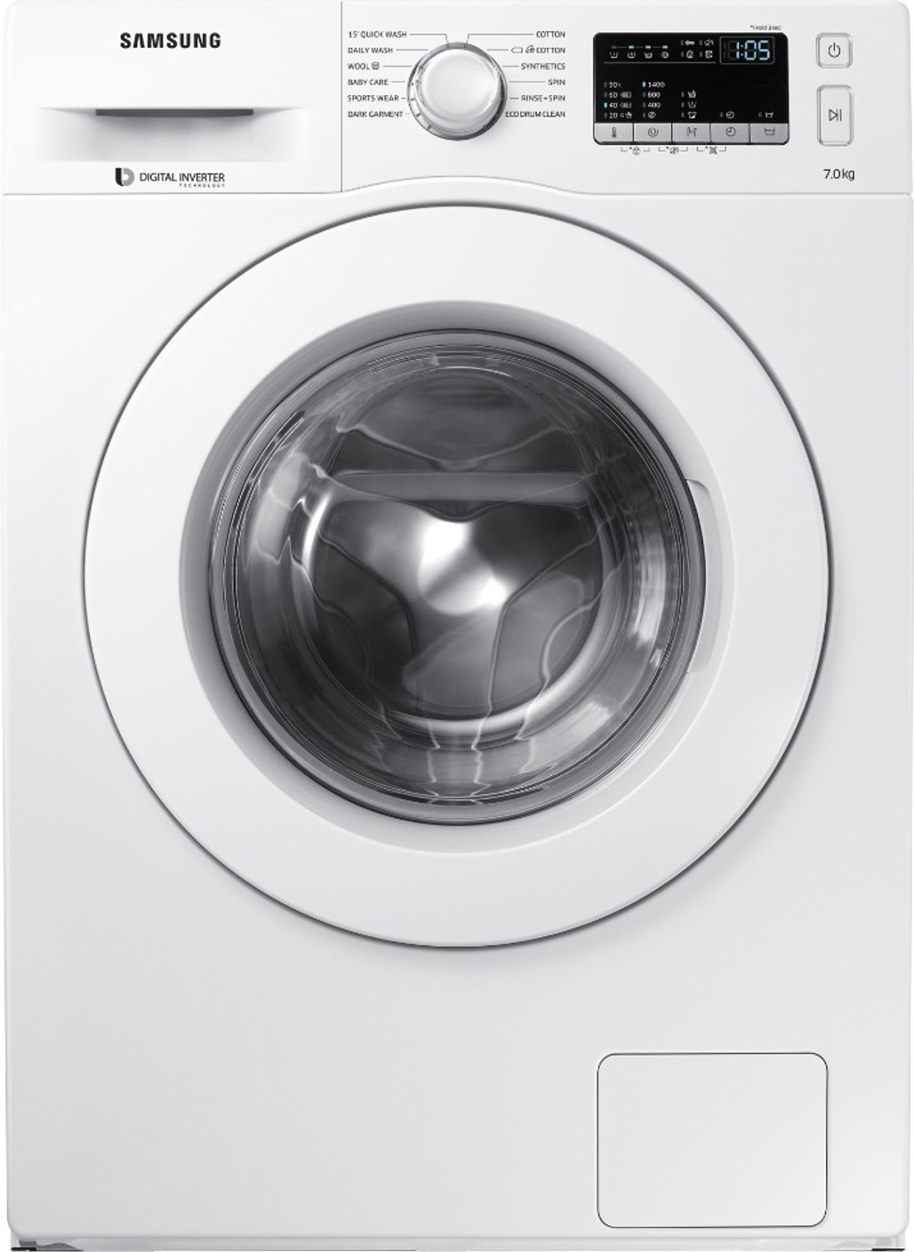 Samsung 7 kg Fully Automatic Front Load Washing Machine White Price in