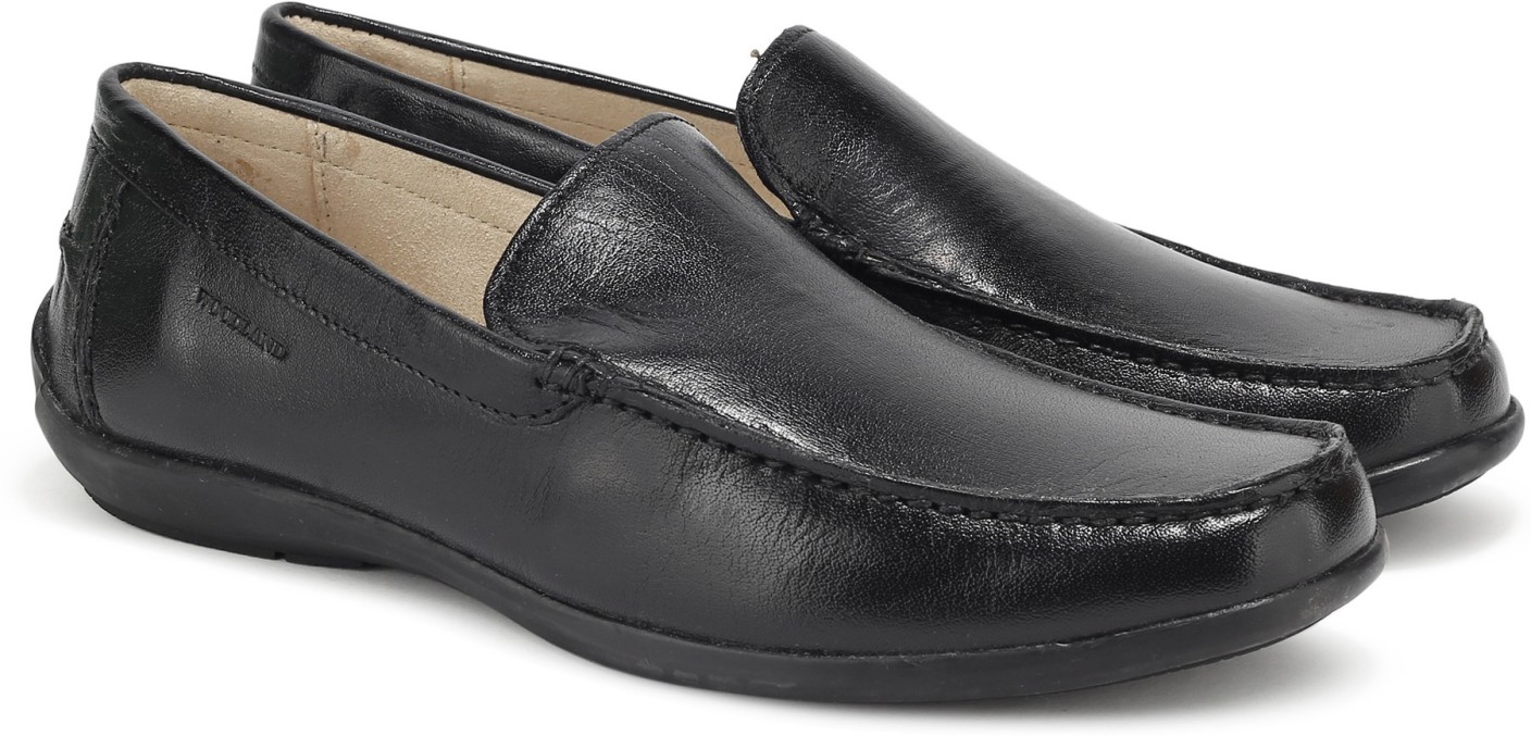 Woodland Leather Loafers For Men - Buy BLACK Color Woodland Leather ...