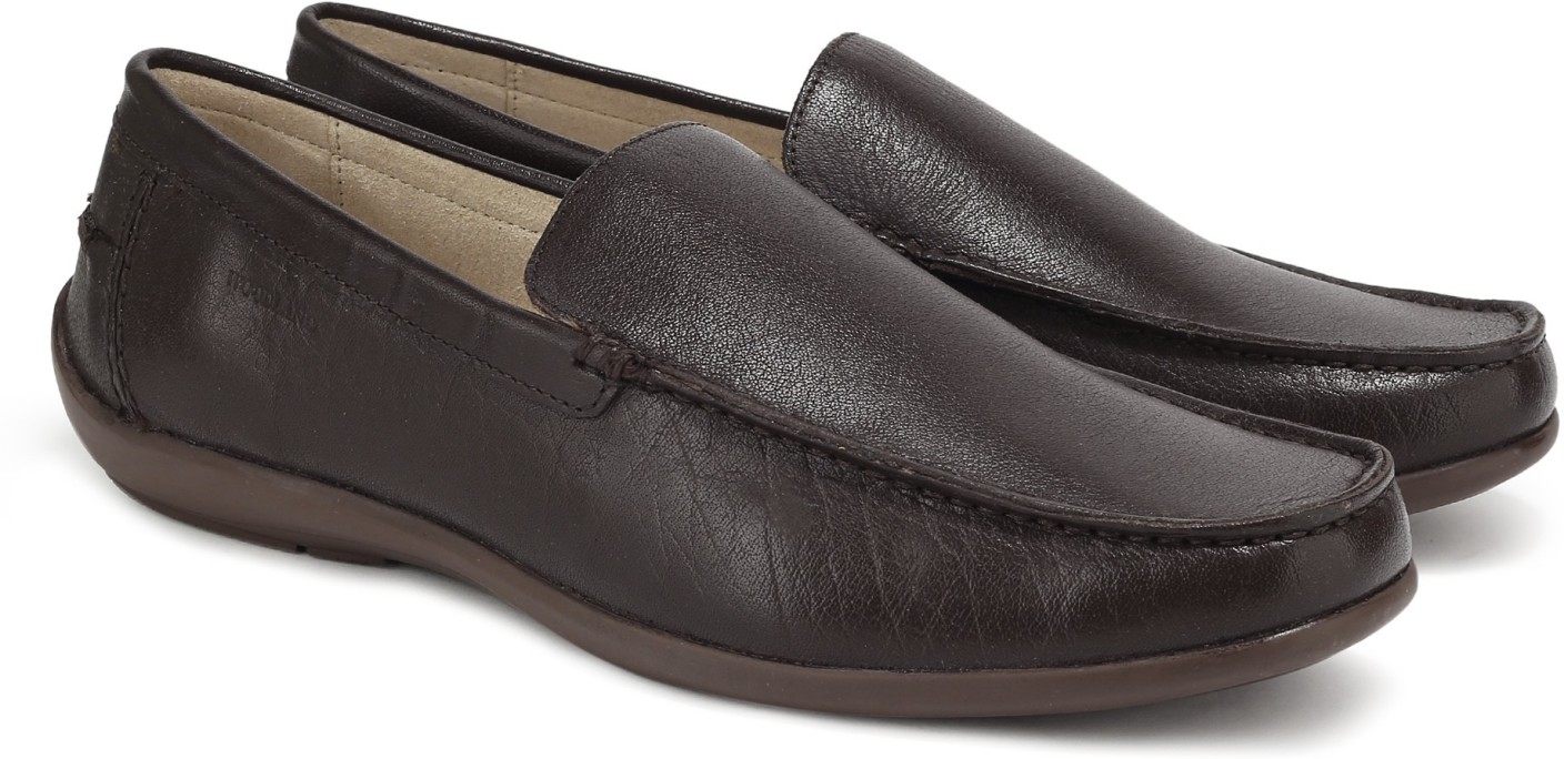 Woodland Leather Loafers For Men - Buy BROWN Color Woodland Leather ...
