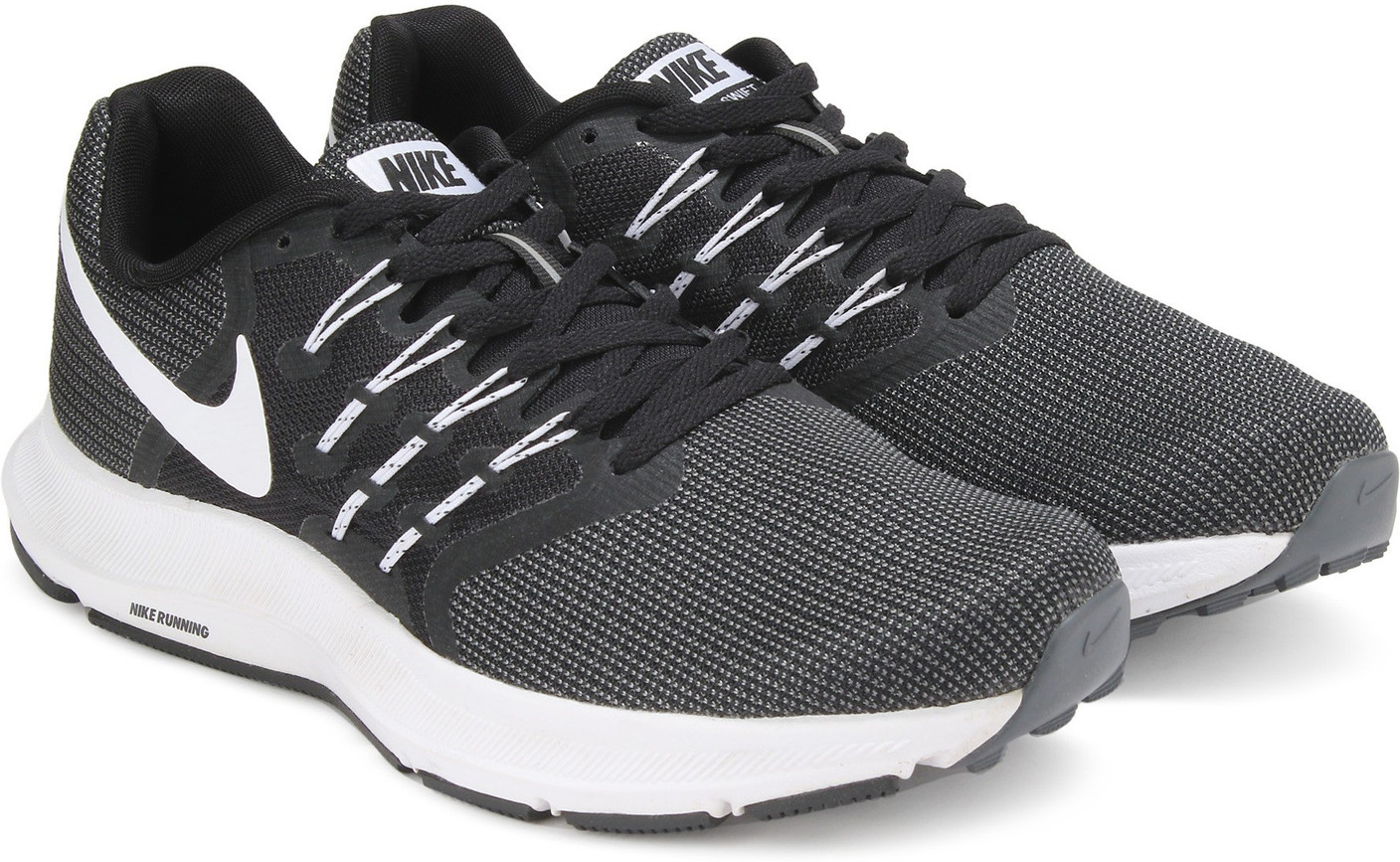 Nike RUN SWIFT Running Shoes For Men Buy BLACK / WHITE DARK GREY Color Nike RUN SWIFT
