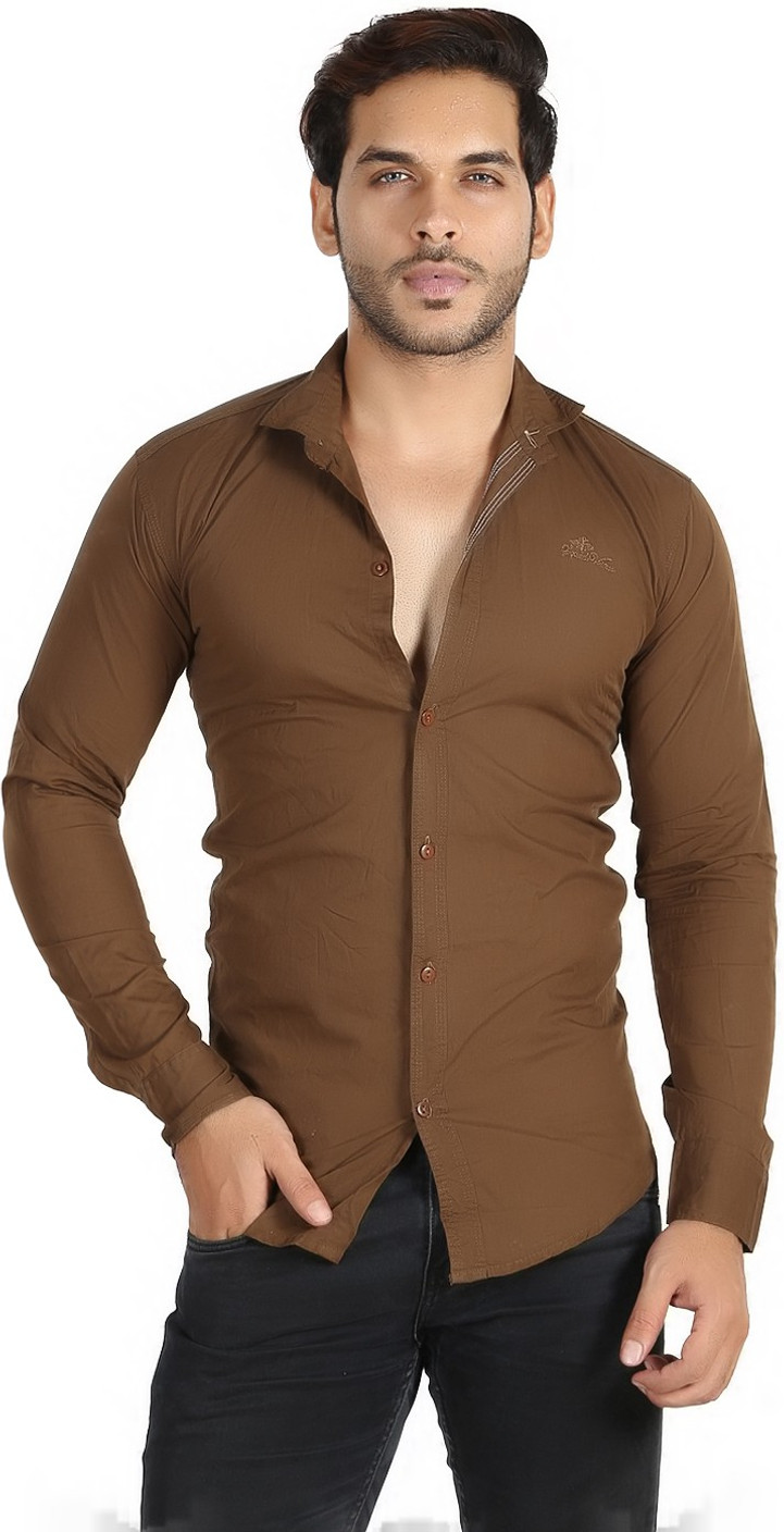 Mesh Men's Solid Casual Beige Shirt Buy BEIGE Mesh Men's Solid Casual