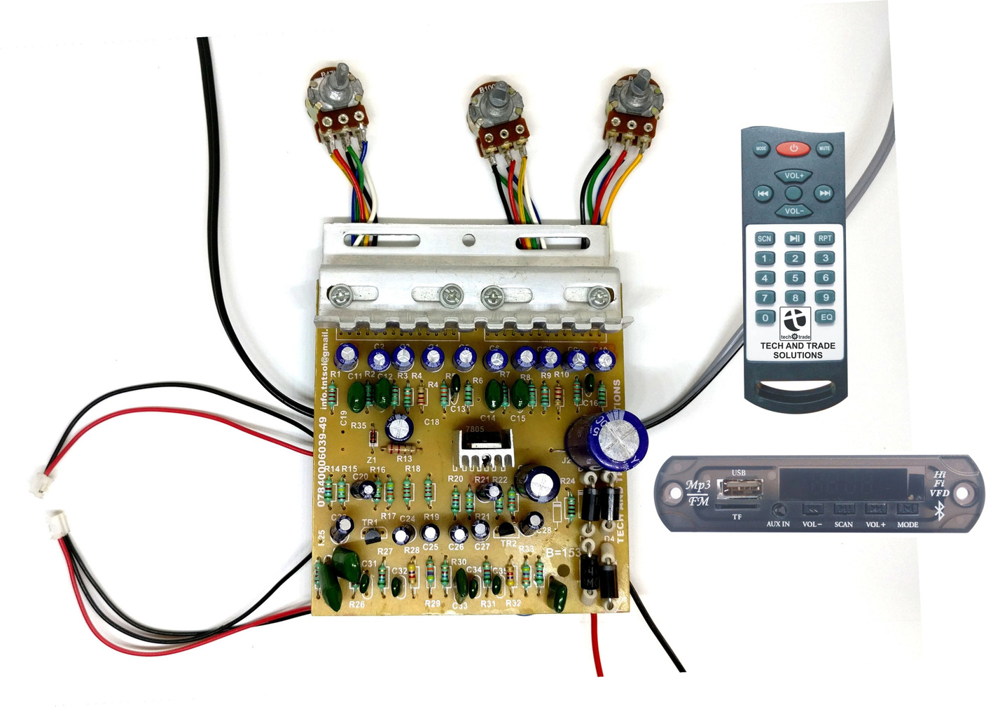 TECH AND TRADE 100W DIY STEREO AUDIO AMPLIFIER CIRCUIT KIT ...