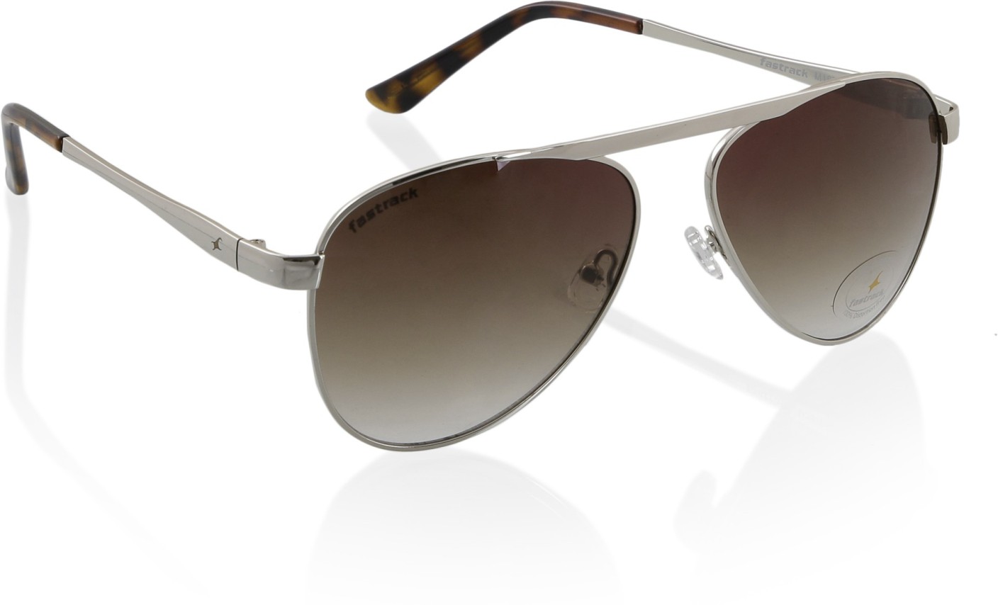 Buy Fastrack Aviator Sunglasses Brown For Men Online @ Best Prices in ...