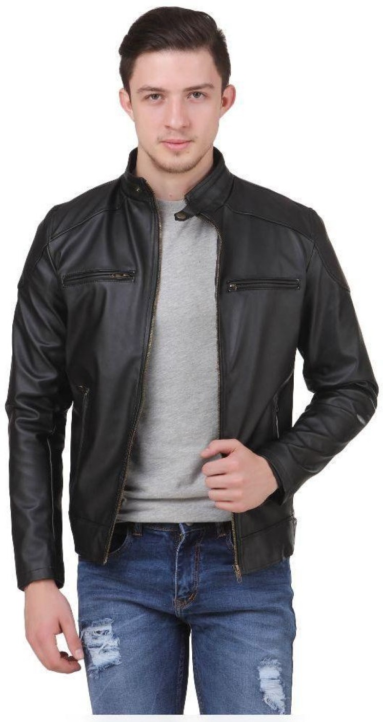 JINN Full Sleeve Solid Men's Jacket - Buy Black JINN Full Sleeve Solid ...