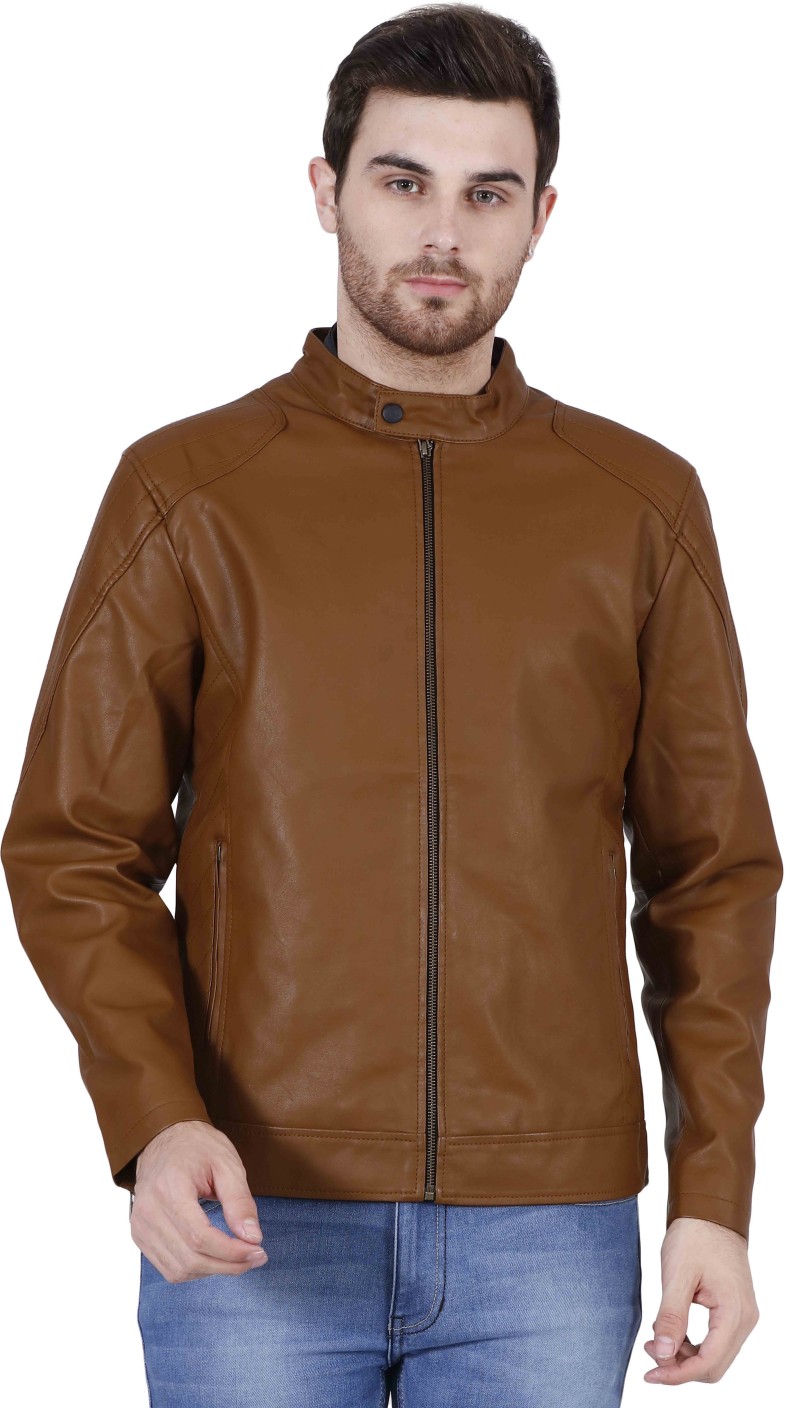 Forest Club Full Sleeve Solid Men Jacket - Buy Tan Forest Club Full ...