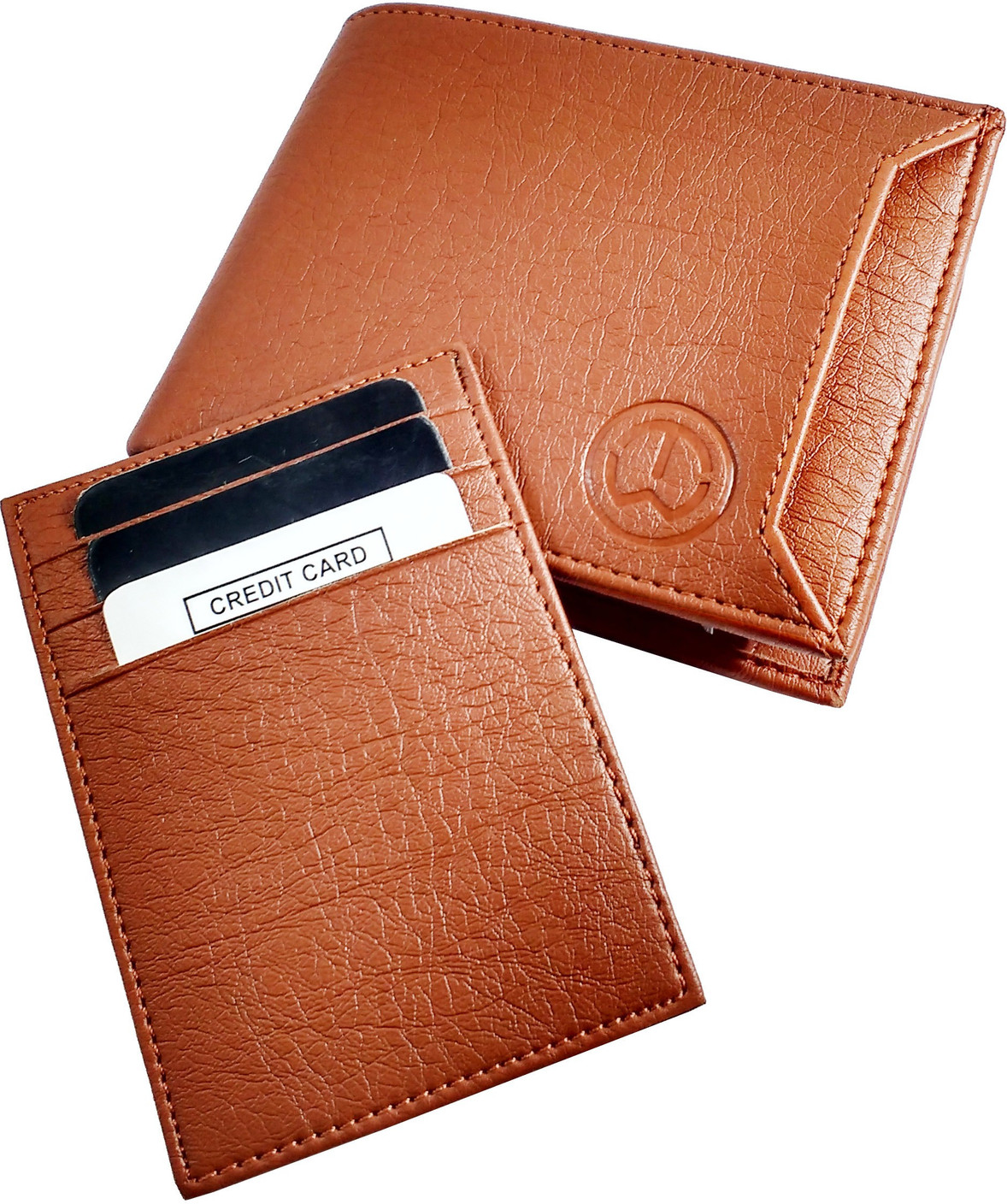 SA Enterprises Men Tan Artificial Leather Wallet Tan Price in India