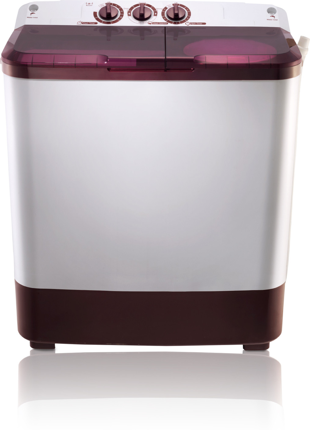 MarQ by Flipkart 6.5 kg Semi Automatic Top Load Washing Machine Maroon