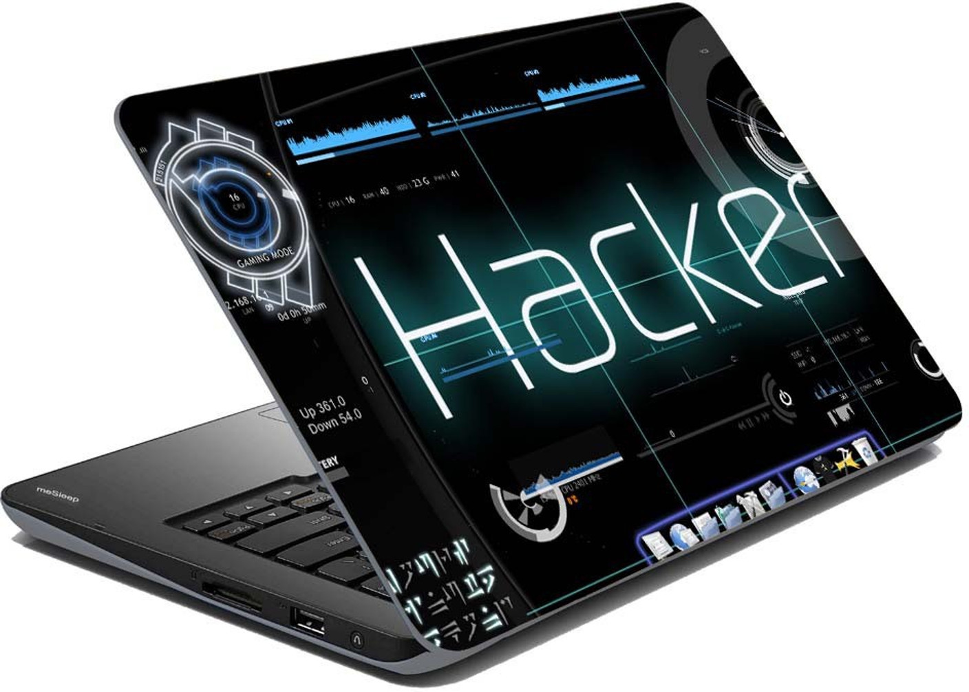meSleep Matrix Hacker Vinyl Laptop Decal 15.6 Price in India Buy