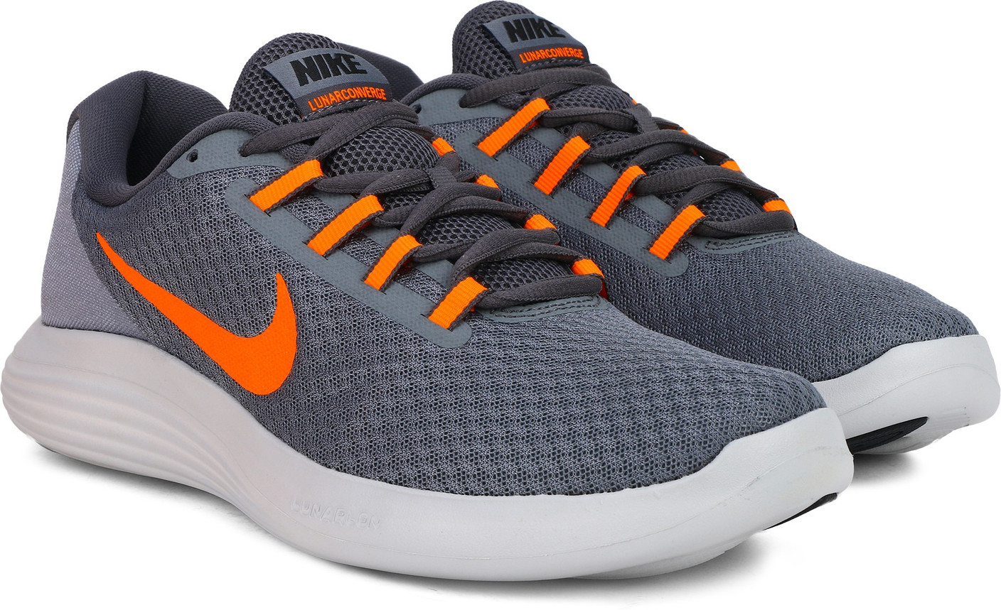 Nike LUNARCONVERGE Running Shoes For Men - Buy COOL GREY/HYPER CRIMSON-DARK GREY Color Nike