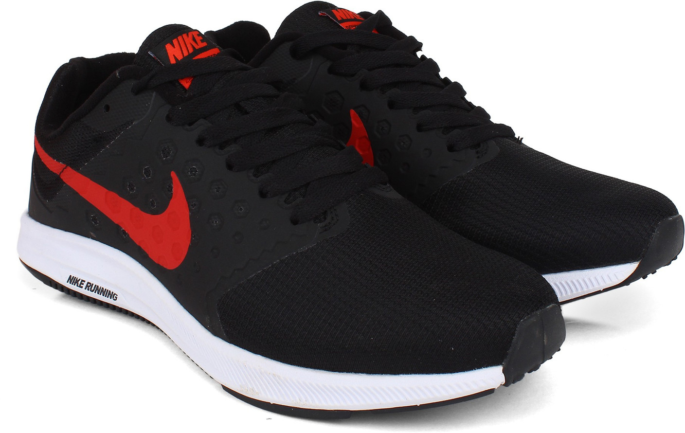 Nike DOWNSHIFTER Running Shoes For Men - Buy Black/Red Color Nike DOWNSHIFTER Running Shoes For