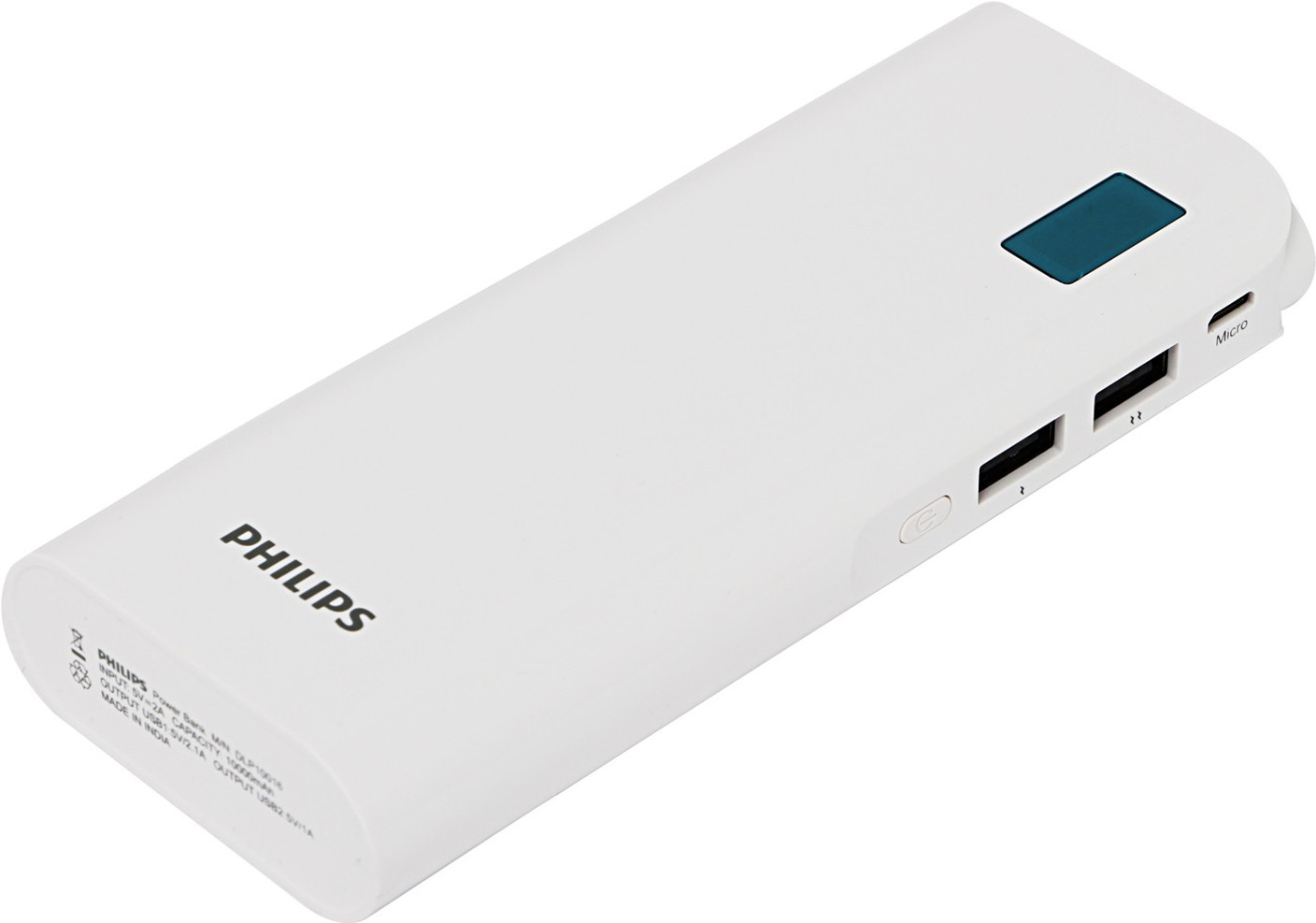 Philips 10000 Power Bank (DLP10016, DLP10016 10000mAh ) Price in India - Buy Philips 10000 Power ...