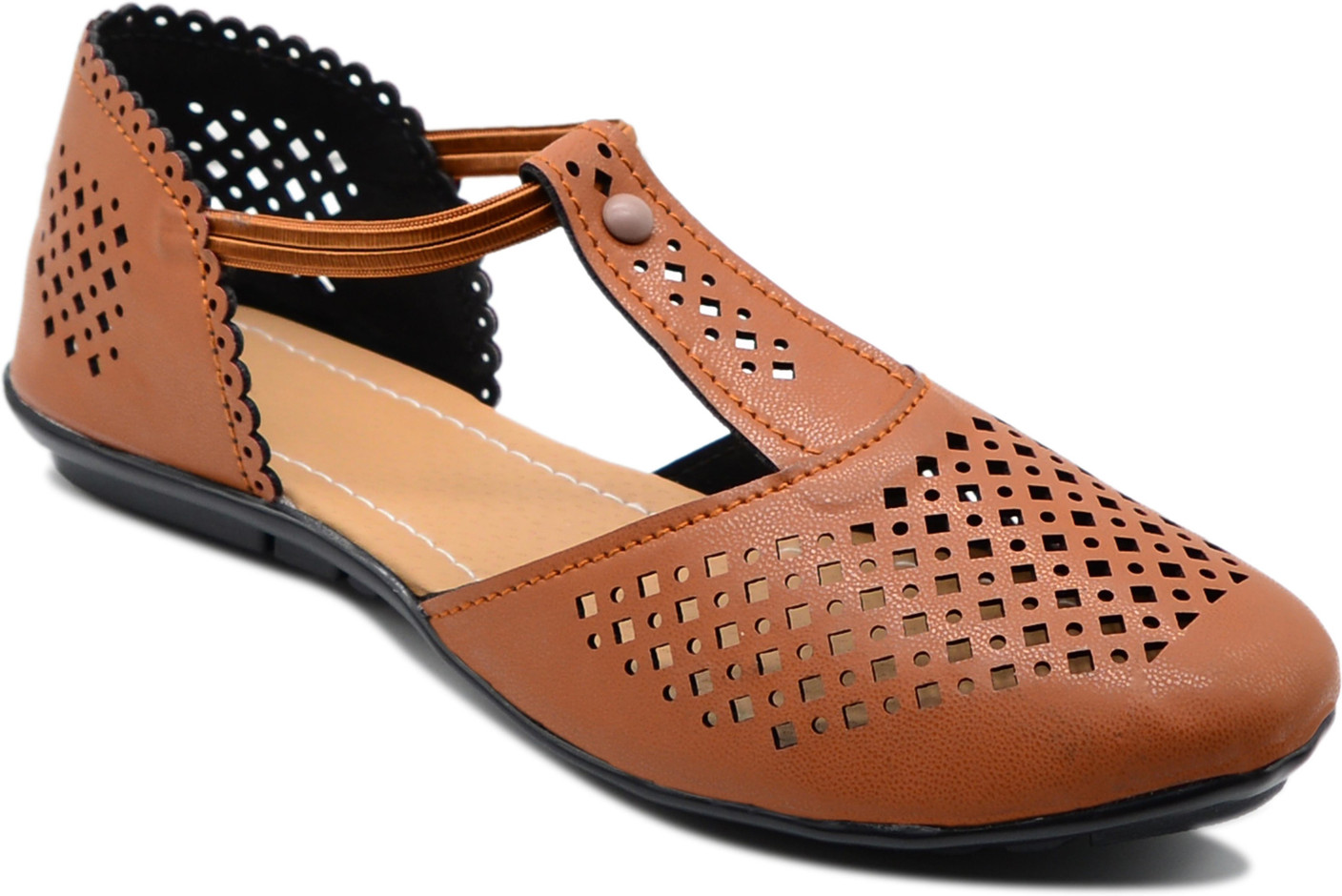 Myra Women Tan Flats - Buy Tan Color Myra Women Tan Flats Online at Best Price - Shop Online for