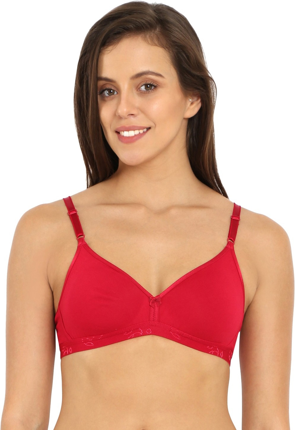 Jockey Women's Minimizer Non Padded Bra - Buy Red Love ...