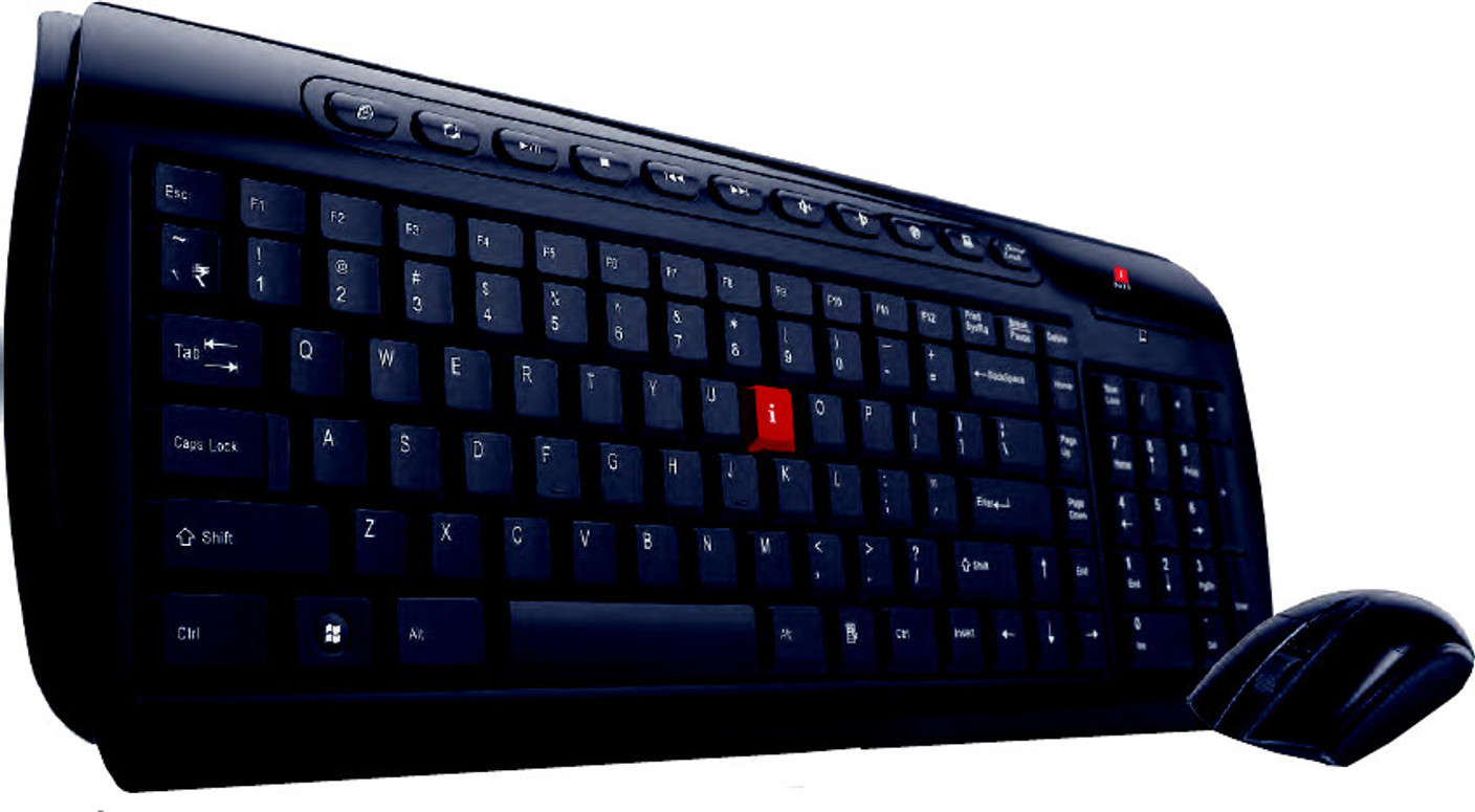 iBall Shiny Duo Deskset Wireless Laptop Keyboard iBall