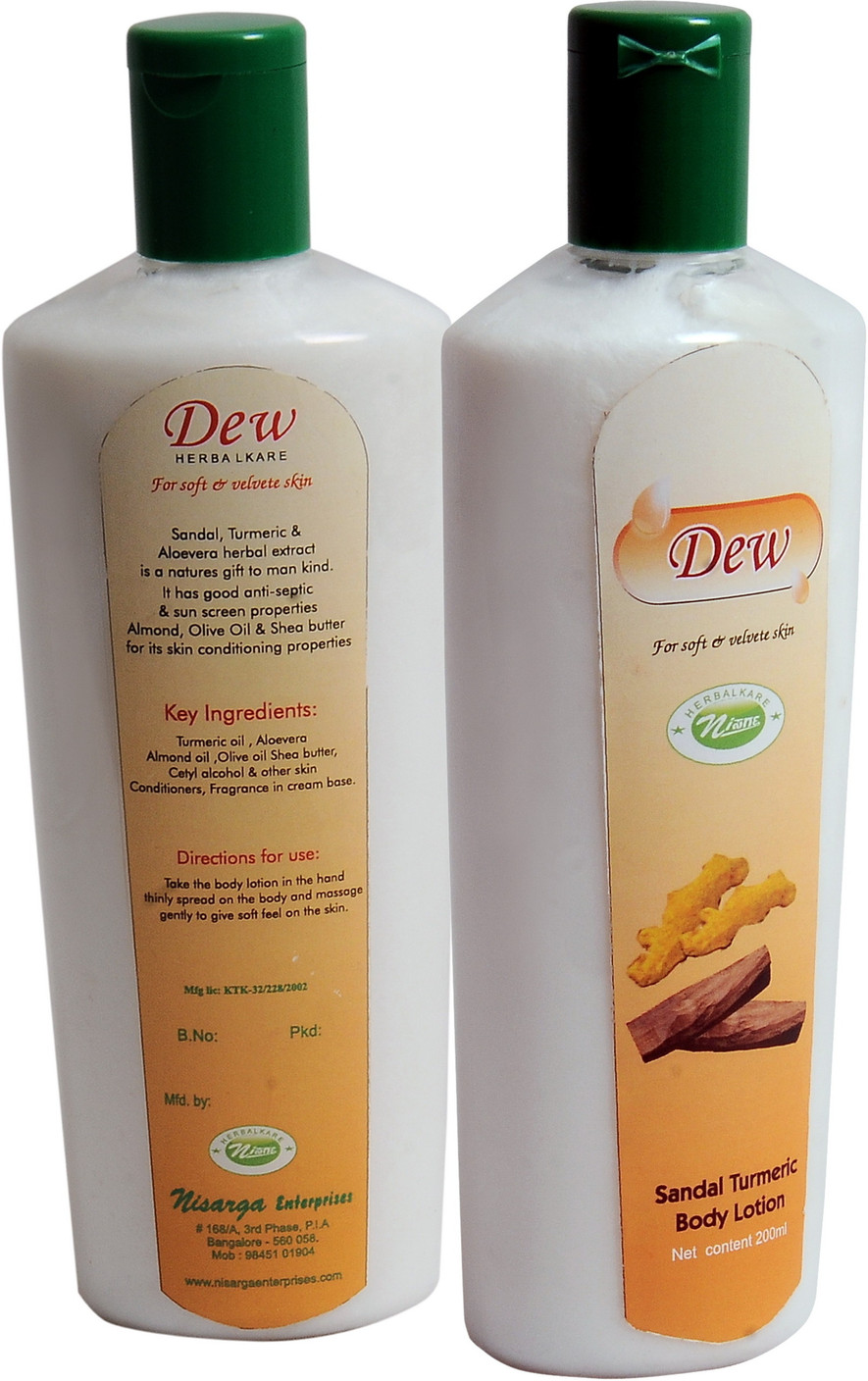 Dew Sandal wood & Turmeric body lotion Price in India, Buy Dew Sandal