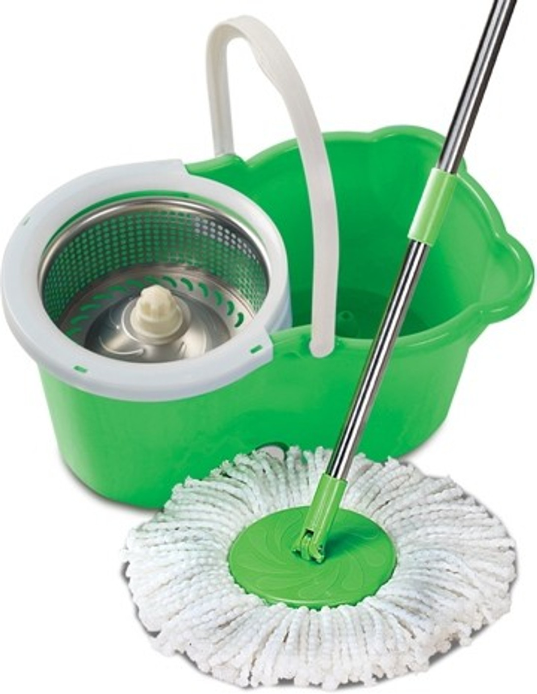 Funclean Stainless Steel Wringer Spin Floor Cleaner Mop Set Price in India Buy Funclean