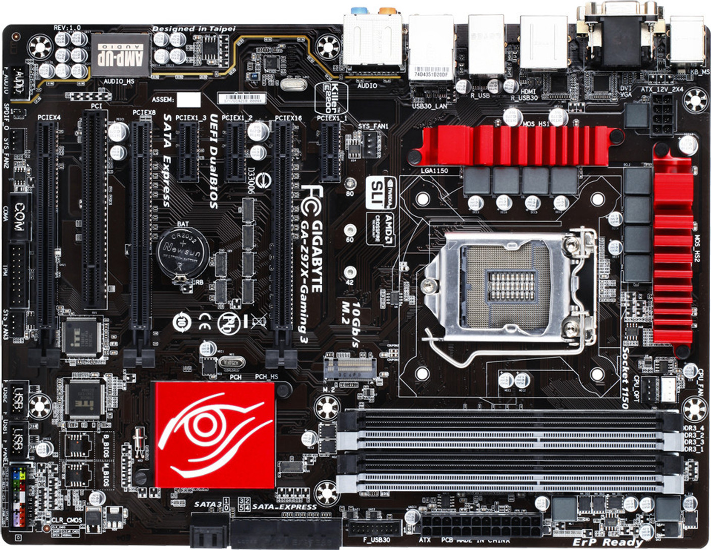 Gigabyte GAZ97XGaming 3 LGA 1150 Intel Z97 HDMI Sata 6Gb/S USB 3.0