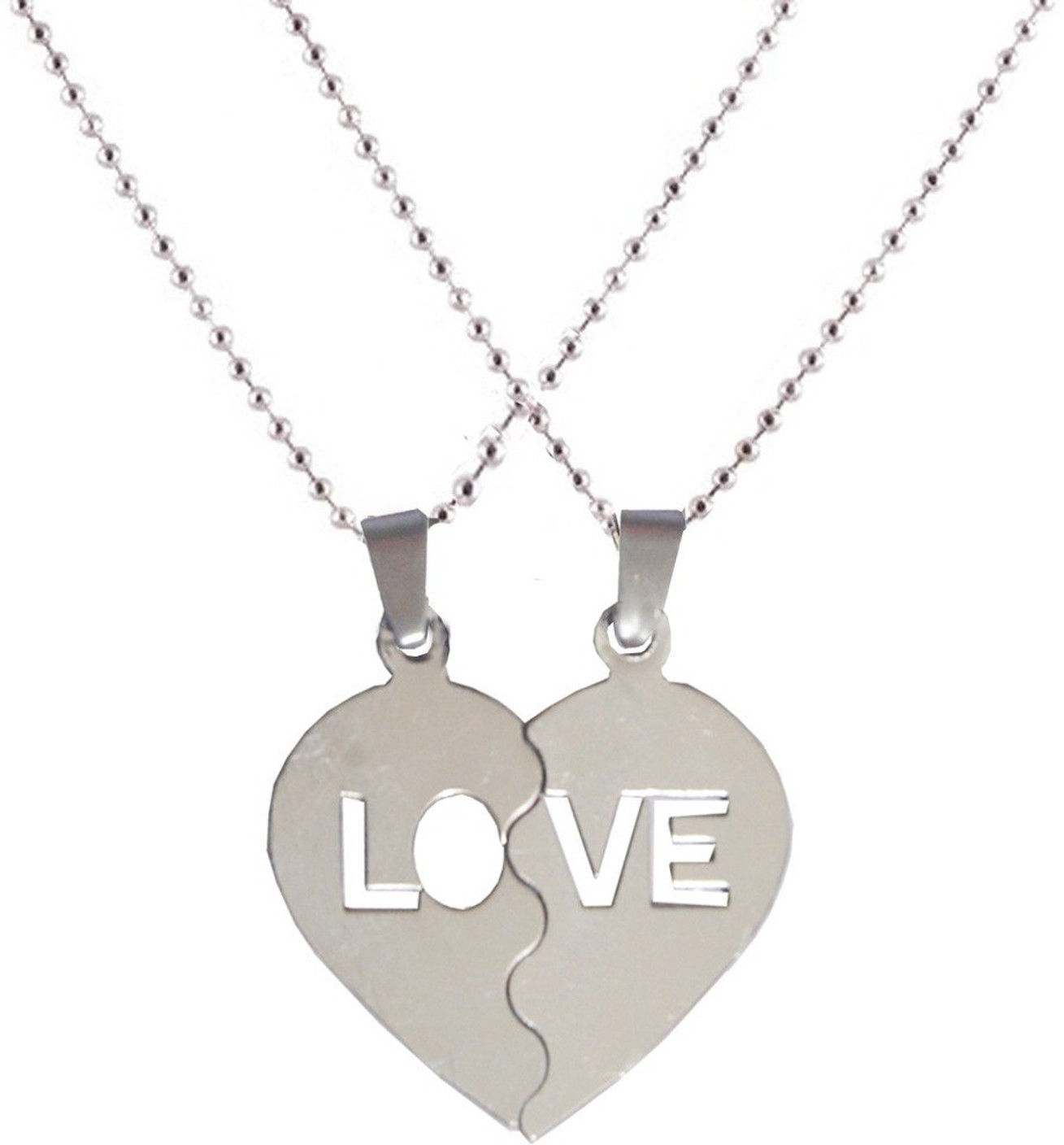 Heart locket chain for couples Clearance