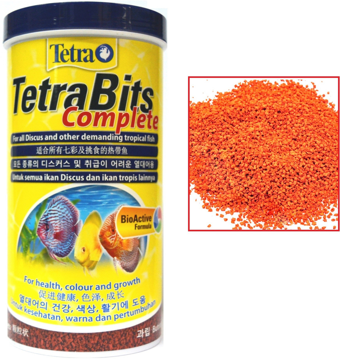 Tetra Bits Complete 300g/1000ml Bio Active Formula For All Discus and Other Demanding