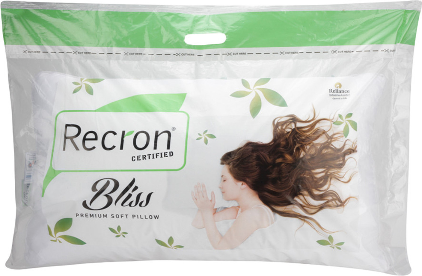Recron Certified Solid Bed/Sleeping Pillow Pack of 1 Buy Recron Certified Solid Bed/Sleeping