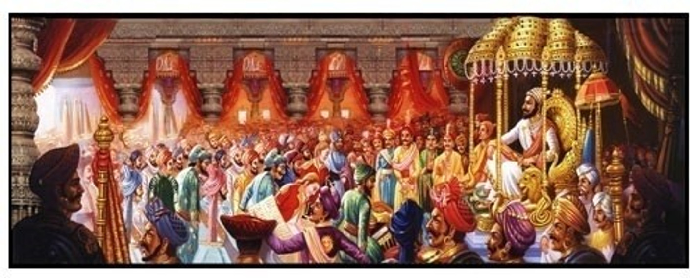 Shivaji Rajyabhishek With Glossy Fine Art Print