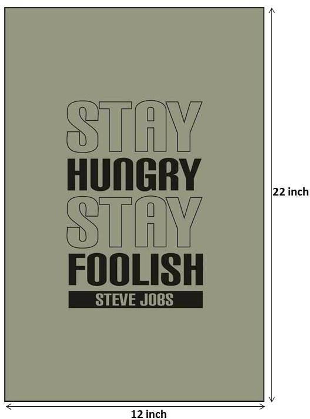 Steve Jobs - Stay Hungry Stay Foolish Paper Print ...