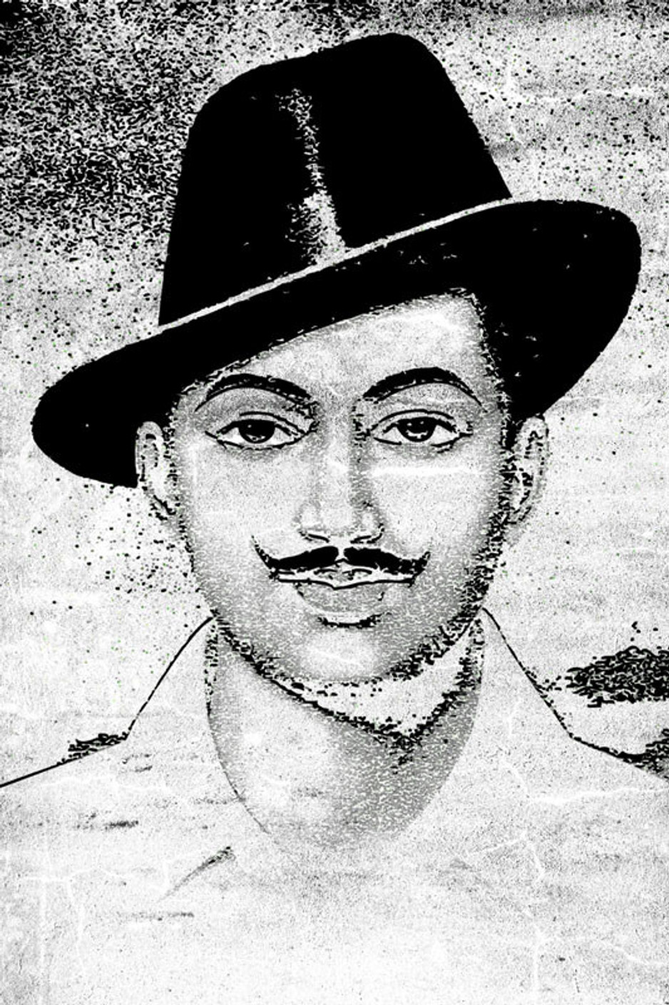 Bhagat Singh - Sketch Paper Print - Personalities posters in India