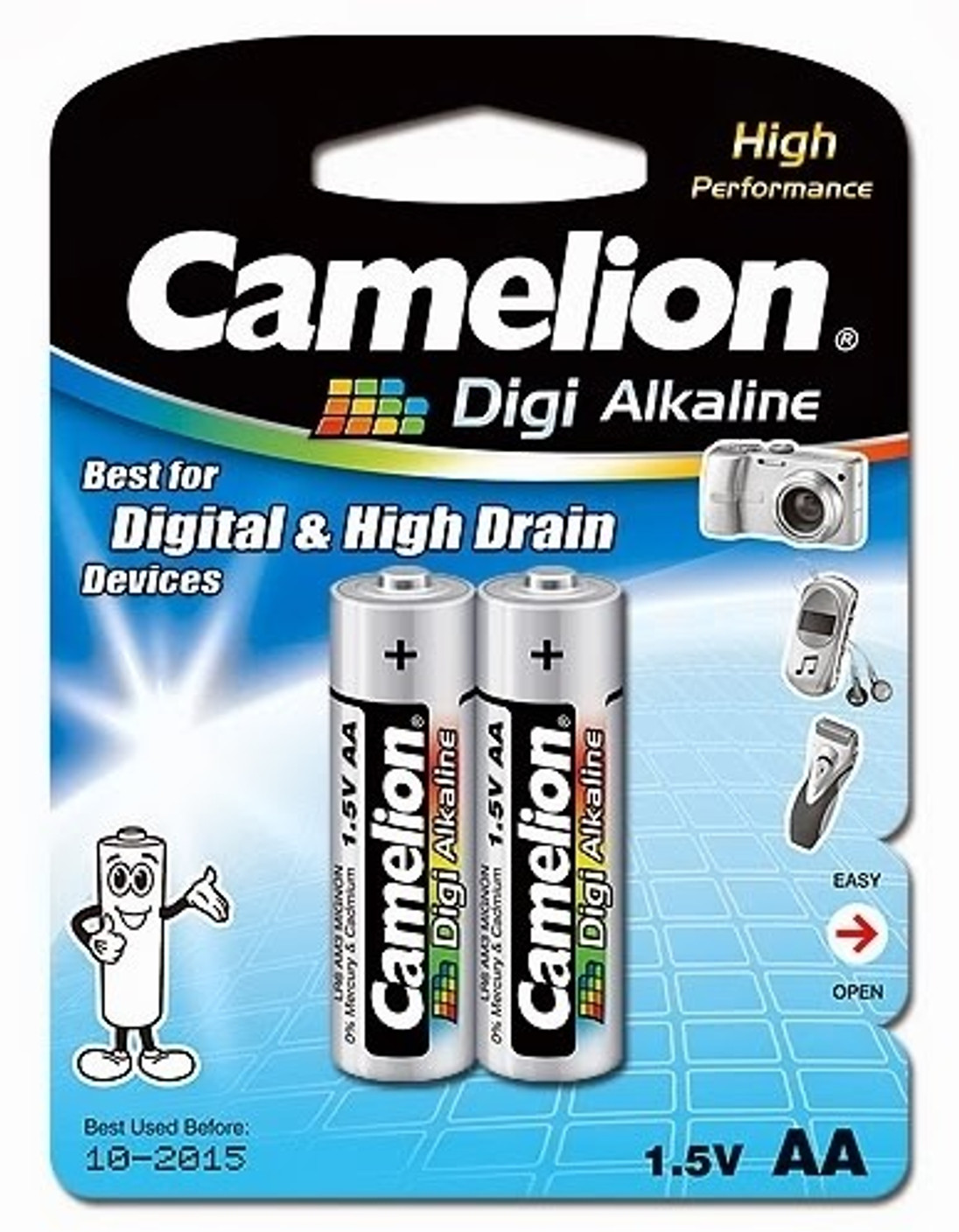 Camelion LR6 - BP2 (AA Alkaline) Rechargeable Alkaline Battery